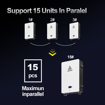 Hibrit Şebeke Güç Duvarı Lifepo4 Ev Bataryası 48V 200ah 10Kwh 51.2v 300ah WIFI ile Lityum İyon Bataryaları