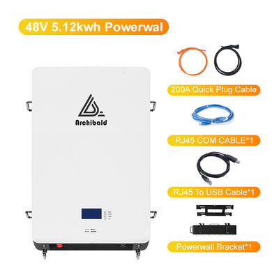 Hibrit Şebeke Güç Duvarı Lifepo4 Ev Bataryası 48V 200ah 10Kwh 51.2v 300ah WIFI ile Lityum İyon Bataryaları