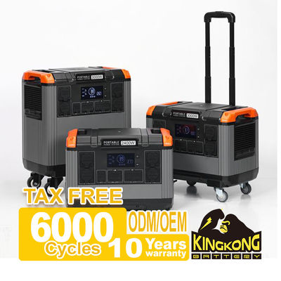 Açık Hava Kampı için LiFePO4 Pil Enerji Santrali 150W 300W 500W 1000W 2400W 3000W