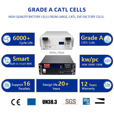 200ah Lityum Piller Güneş Enerjisi Sistemi için BMS 51.2V Şarj edilebilir Prismatik Hücreler
