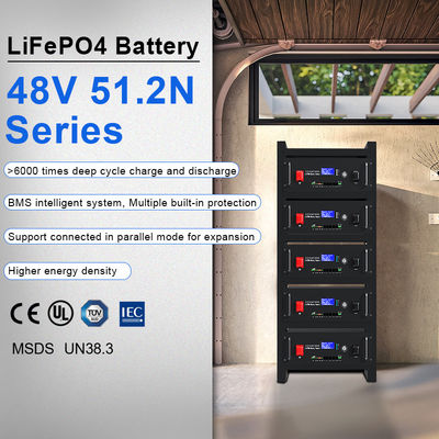 Özel Boyut 48v Rack Mount Lityum Bataryası Ev Rack Güneş Enerjisi Depolama Çözümü