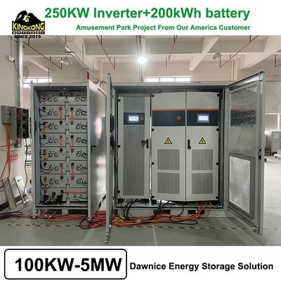 200kw 300kw 200kwh 500kw Güneş Bataryası 150kw 6m PV Kablo Hibrit Enerji Depolama Sistemi