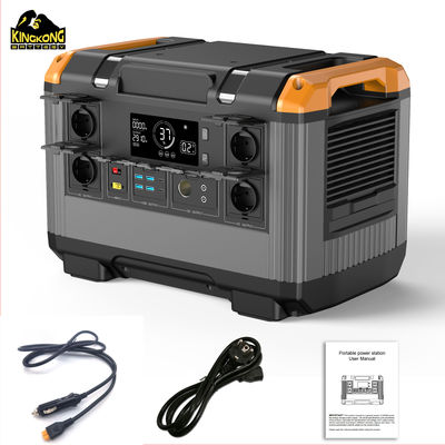 Acil durum LiFePO4 pil tipi ve hızlı şarj süresi ile 2400w açık hava enerji santrali