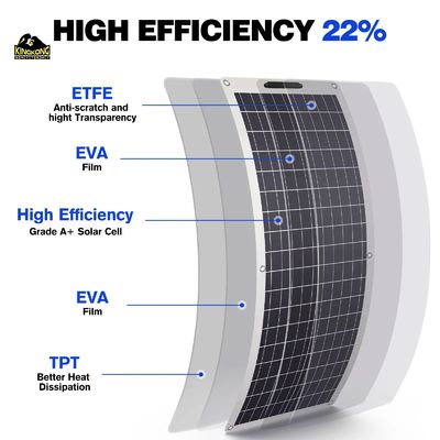 OEM Esnek Güneş Paneli 200W Panel Boyutları 1590x710x2mm 100W 210W 310W 410W 525W