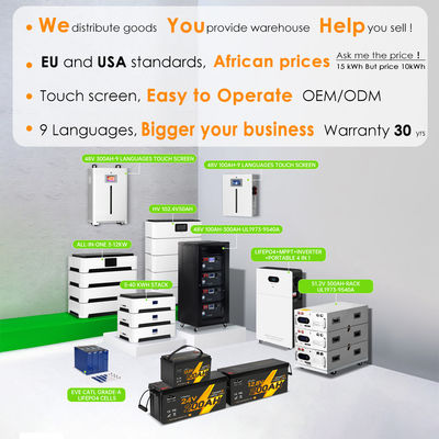 Güçlü Lityum Piller 10Kw 30Kw 220V