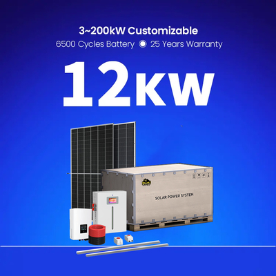 On-Grid Off-Grid Hibrit 5kw/10kw Güneş Enerjisi Sistemi Ev Güneş Paneli Kiti Monokristalin Silikon Polikristalin Silikon Panelleri