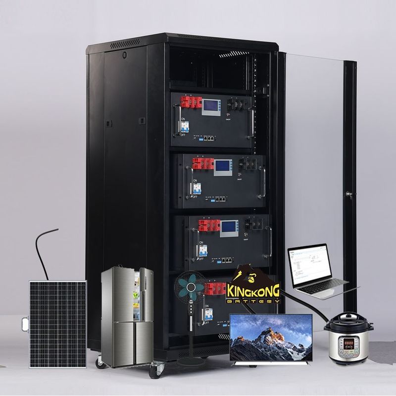 Özel Boyut 48v Rack Mount Lityum Bataryası Ev Rack Güneş Enerjisi Depolama Çözümü
