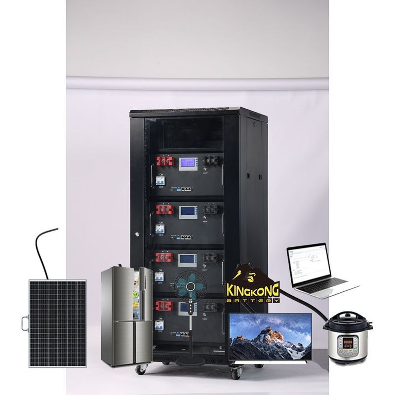 Rack Montajlı 51.2V 120Ah 6Kwh 48V LiFePO4 Güneş Inverteri Enerji Depolama Pil Sistemi