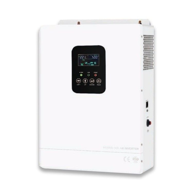 24V 48V Saf Sinüs Dalgası Hibrit Güneş Inverteri 4 6KW 7KW 8KW 10KW Çift Çıktı 420*310*110M