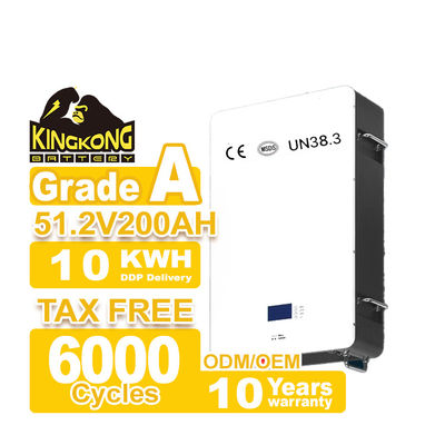 Hibrit Şebeke Güç Duvarı Lifepo4 Ev Bataryası 48V 200ah 10Kwh 51.2v 300ah WIFI ile Lityum İyon Bataryaları