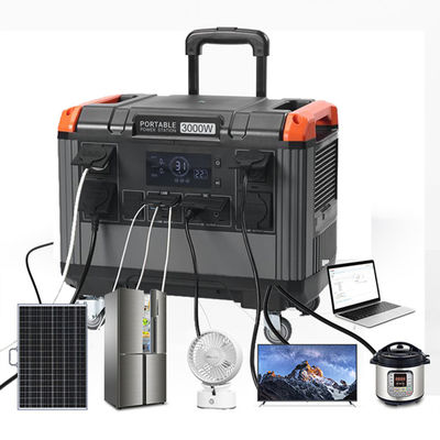 Açık Hava Kampı için LiFePO4 Pil Enerji Santrali 150W 300W 500W 1000W 2400W 3000W