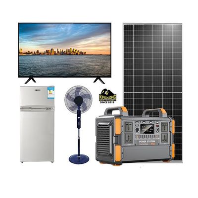 500W / 1KW Lityum Piller Ev TV ve Işıklar için Taşınabilir Güneş Enerjisi Sistemi Jeneratörü