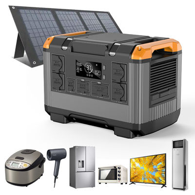 Acil durum LiFePO4 pil tipi ve hızlı şarj süresi ile 2400w açık hava enerji santrali