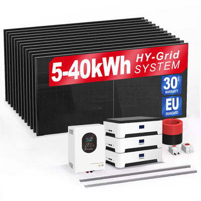 6Kw 10Kw 20Kw 30Kwh Güneş Elektrik Şebekesi İptal Güneş Bataryası Enerji Depolama Güç Sistemleri Ev Ac Güneş ısıtıcısı Işıklar TV Pil Paketi